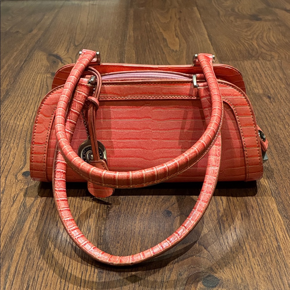 Etienne Aigner Textured Pink Bag.